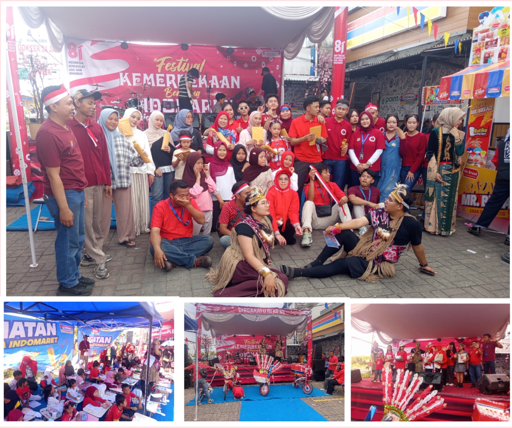 Semarak HUT RI ke-81, Indomaret Fresh Villa Mutiara Lido Gelar Lomba Olah Vokal Anak