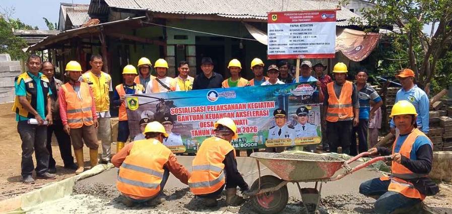 Bersama Warga, Pemdes Pancawati Bangun Jalan Harapan 1 Kilometer