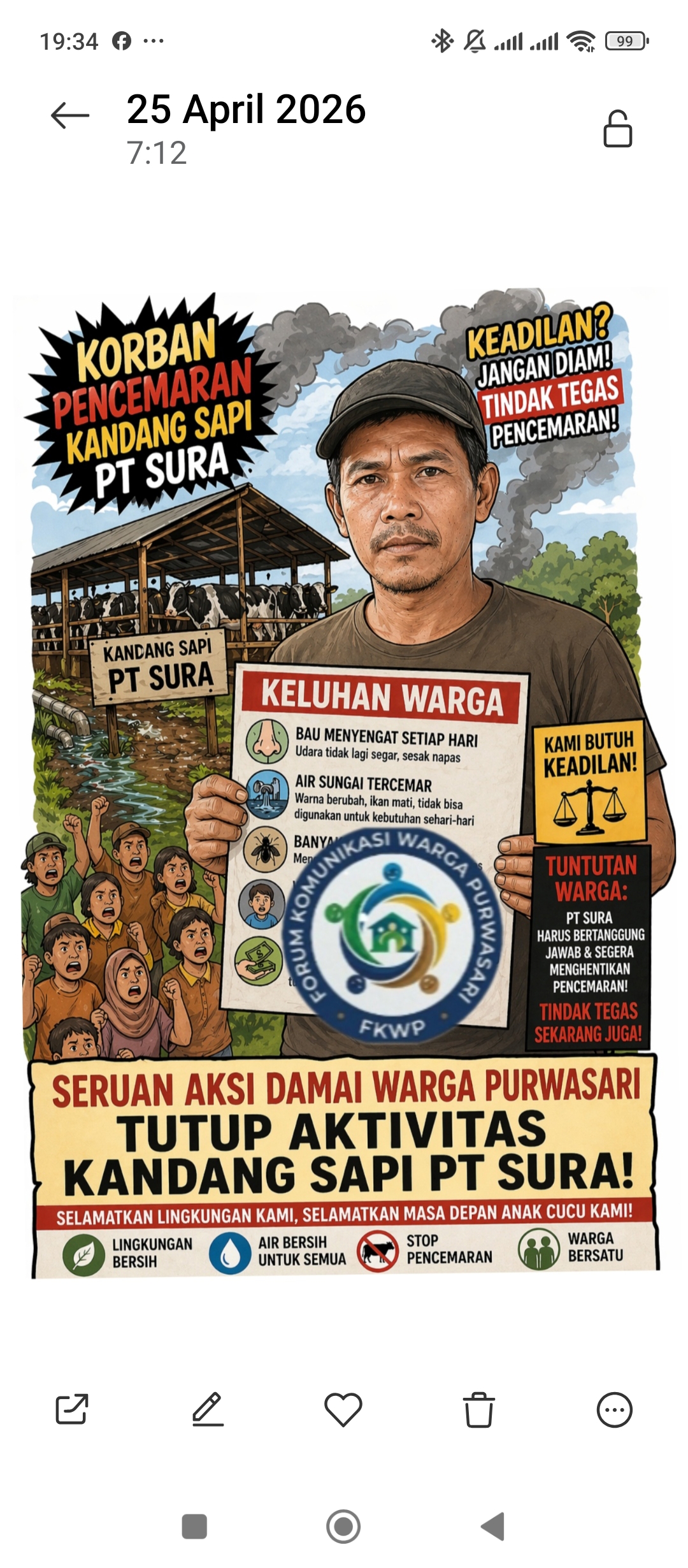 Mediasi Buntu, Warga Siap Aksi Damai Tutup Kandang Sapi PT Susu Nusantara Berjaya