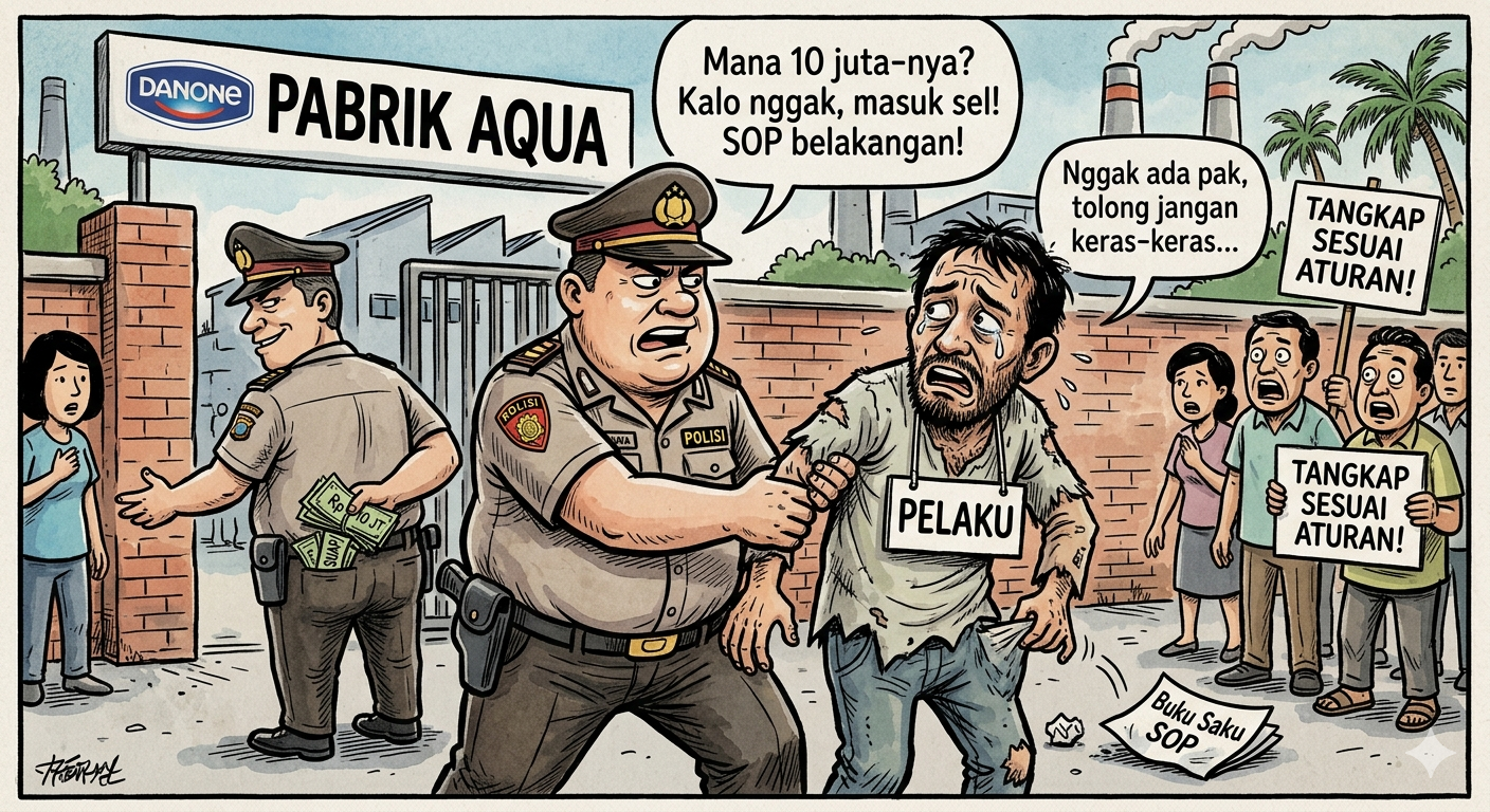 Diduga Dijebak Oknum Polisi, Karyawan Aqua Ciherang Mengaku Diperas Rp10 Juta